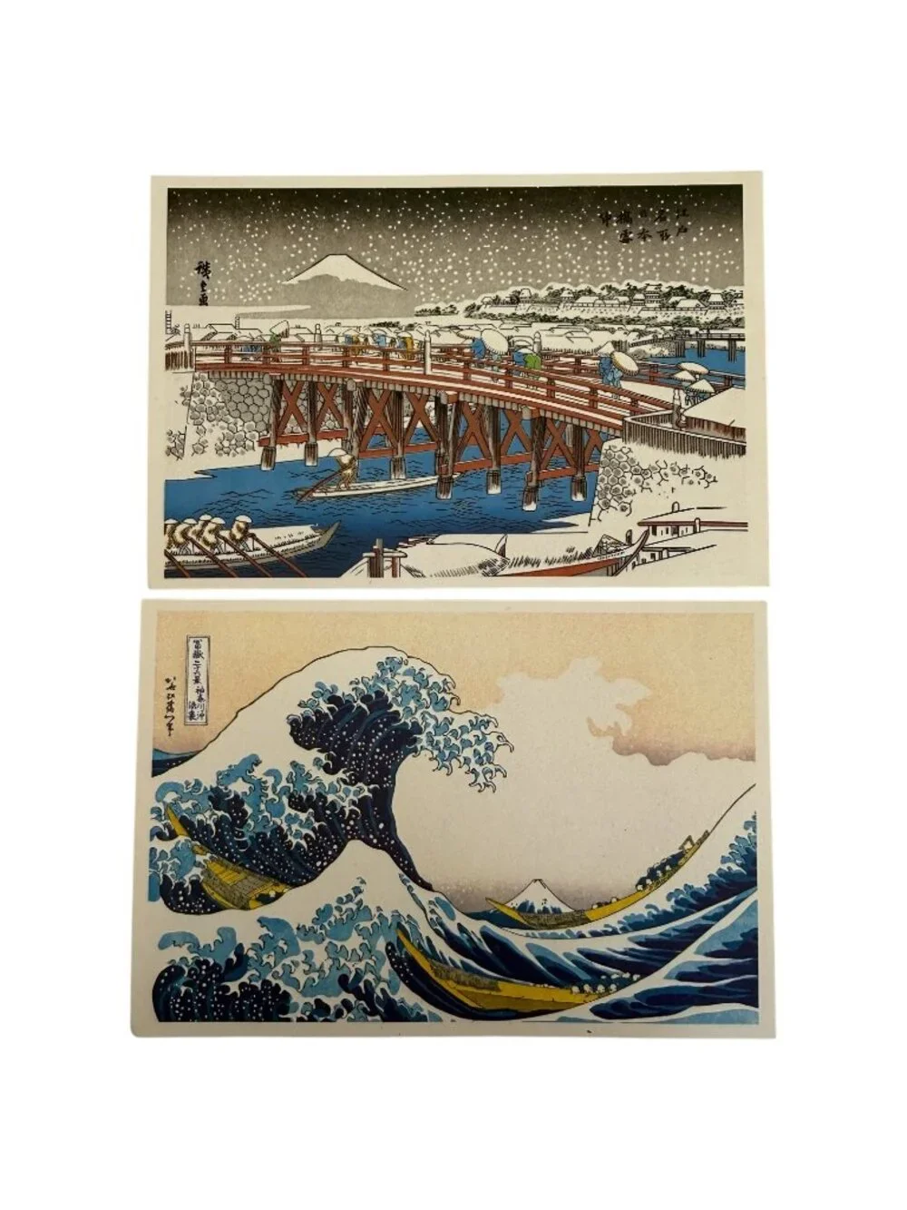 Set Of 6 Japanese Fukui Asahido Postcards Kyoto‎ Japan Landscape River VTG Lot